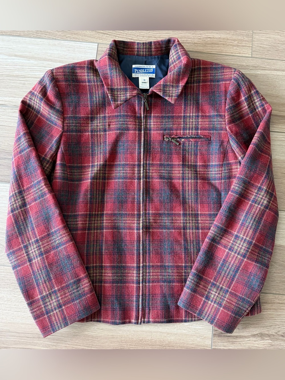 Vintage USA Pendleton Knockabouts Wool Zip Jacket